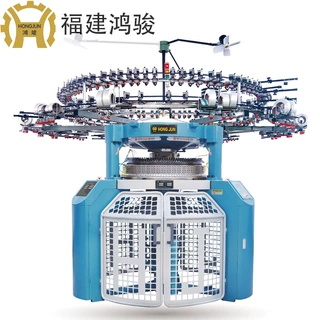 鸿骏双面罗纹机，做罗纹布，空气层，棉毛布，罗马布等双面布