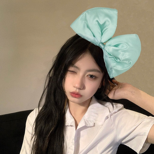 Bestselling Oversized Bow Headband Exaggerated 3D Dopamine Accessory Headband Instagram Teenage Girl Face Slimming Headband