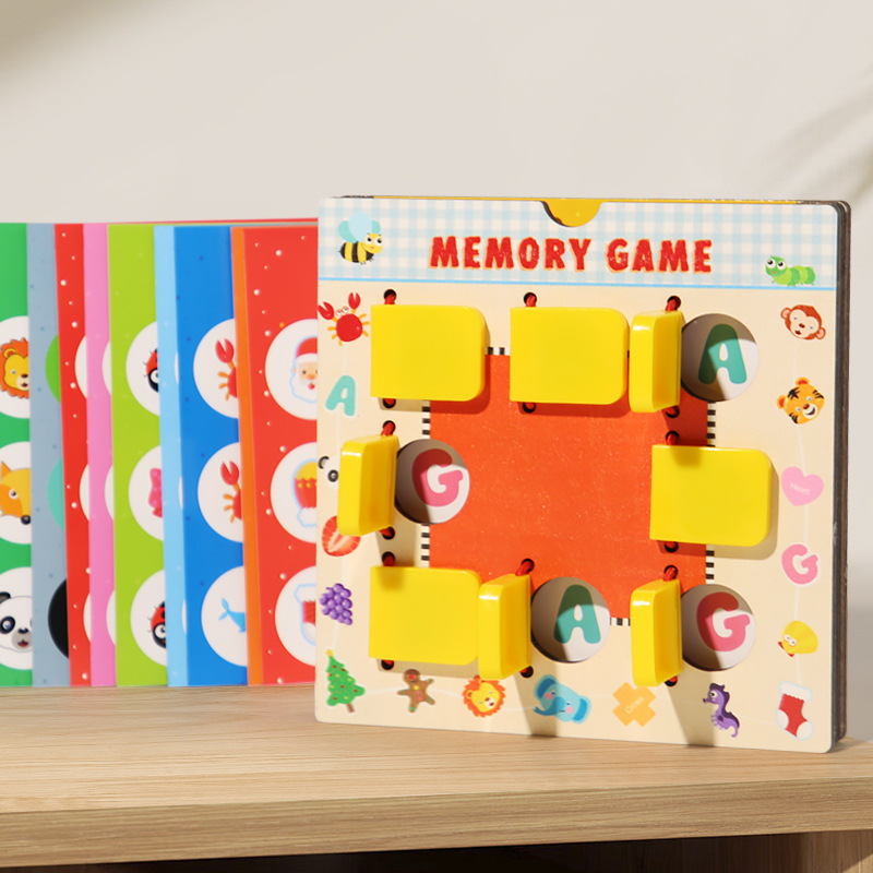 Juegos de ajedrez de la memoria de los niños, entrenamiento del pensamiento lógico, desarrollo de la inteligencia, juguetes educativos de la primera infancia Montessori, 3-6 años