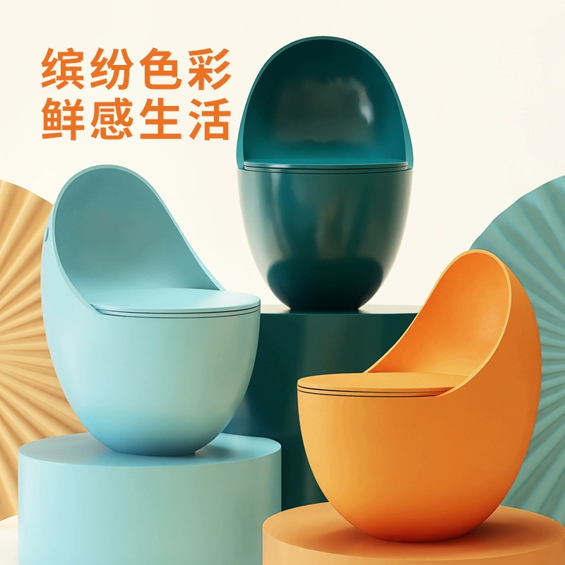 Inodoro de inodoro tipo huevo de hogar pequeño personalizado de nuevo estilo sifón desodorante hogar fábrica de inodoro ordinario al por mayor