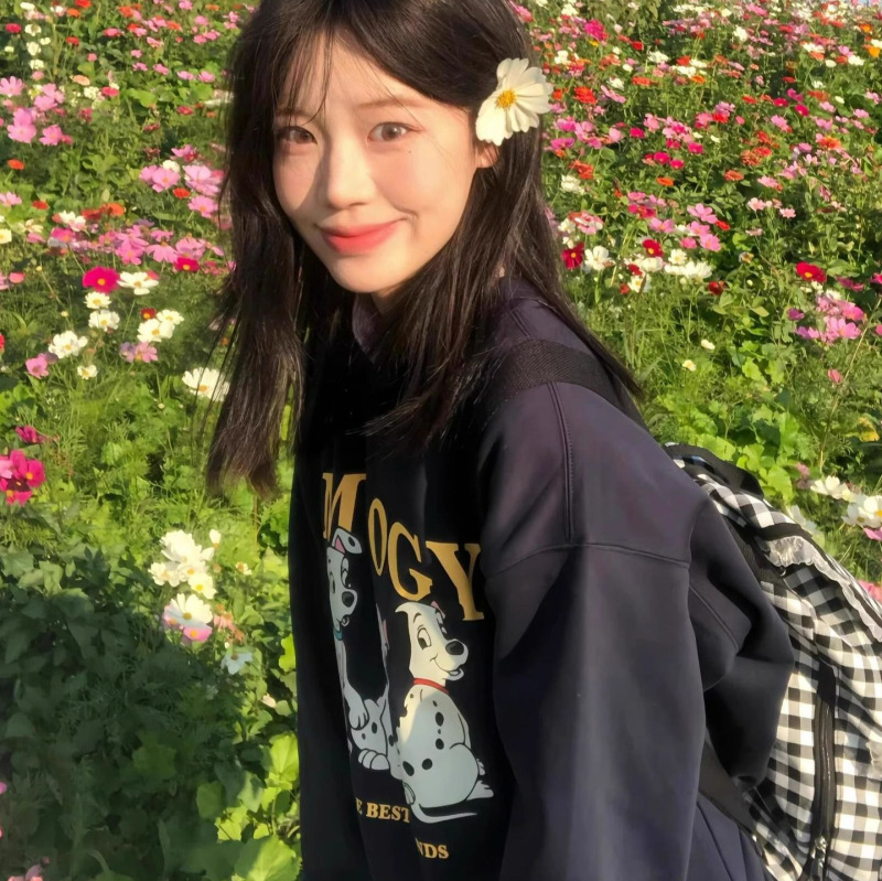秋冬美式复古可爱斑点狗重磅加绒加厚圆领卫衣男女情侣装薄款上衣|undefined