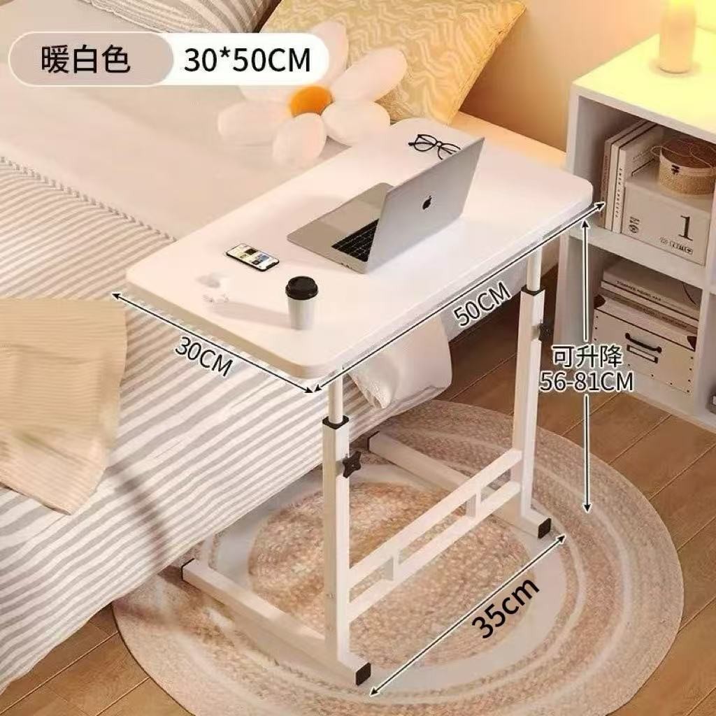 Mesa de cama simple elevación mesa de computadora móvil estante de almacenamiento perezoso mesa de estudio universitario mesa de estudio en casa image 17