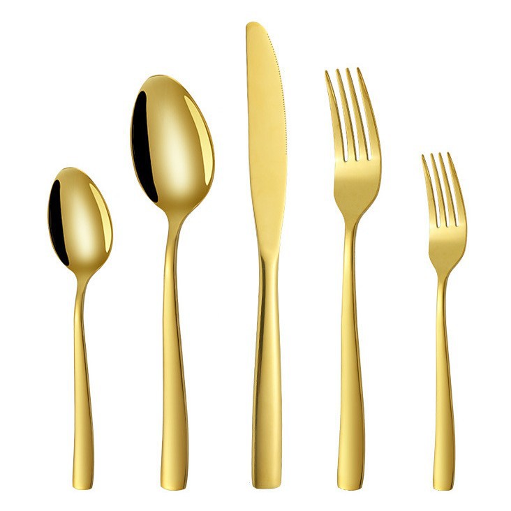 Vajilla de acero inoxidable con cuerpo desnudo de mango cuadrado TEMU transfronterizo para banquetes de boda hotel bistec cuchillo y tenedor comida occidental cuchillo, tenedor y cuchara juego de 20 piezas