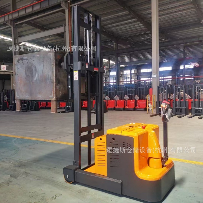 步行式平衡重电动堆高车1.5吨仓库货物升高车 无支腿配重堆垛车