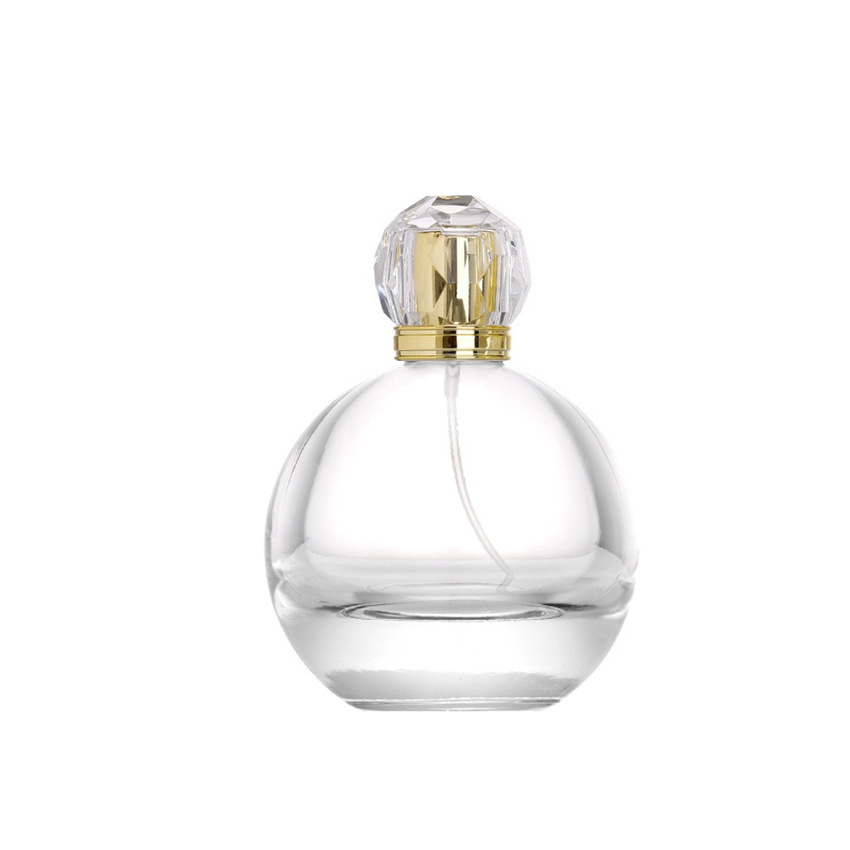 Inventario al por mayor 75ml de material blanco de vidrio de perfume fragrante botella 15 botella vacía de cosméticos spray