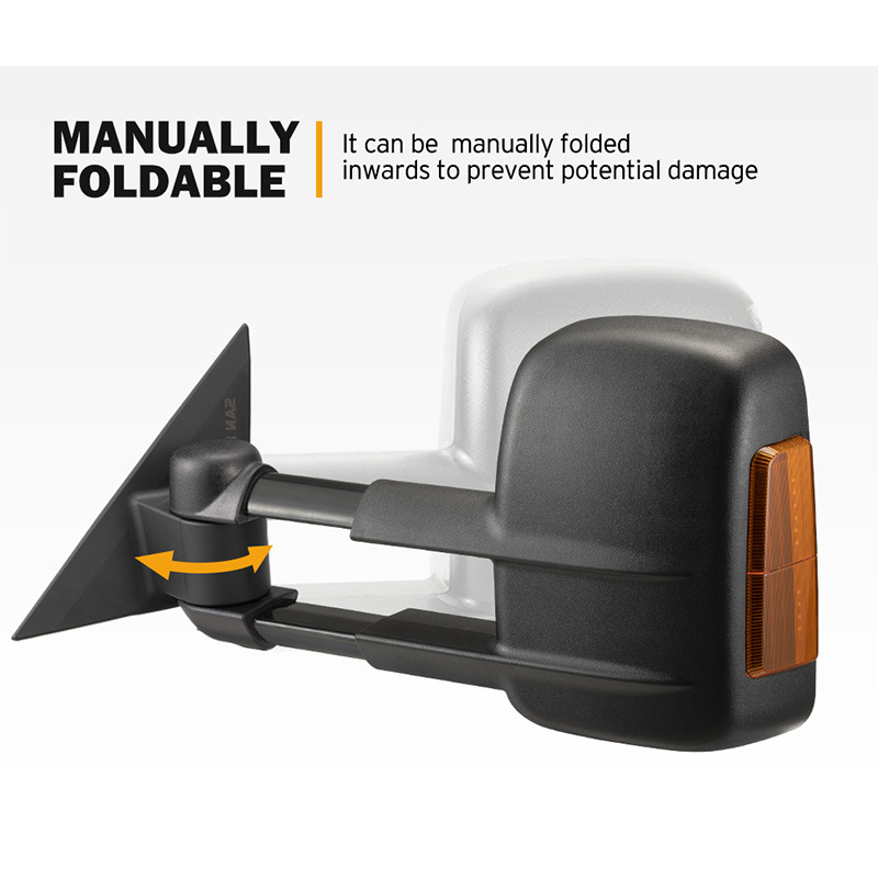 Espejo retrovisor eléctrico de gran campo de visión plegable para Nissan Patrol Y62 2013 - on