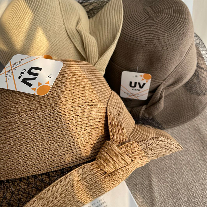 Eleganter Retro Sonnenhut Aus Mesh Stroh Mit Uv Schutz_voghion.com