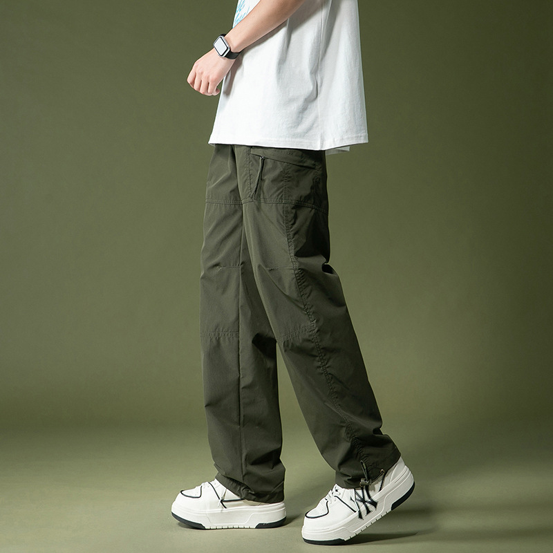 Men's Long Pants Summer New Arrival Leg Bunch Loose Outdoor Hiking Sports Mountain Climbing Pants Men's Straight Casual Pants