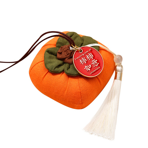 Dragon Boat Festival fruit sachet sachet handmade Chinese persimmon persimmon Ruyi mugwort mosquito repellent gift car pendant