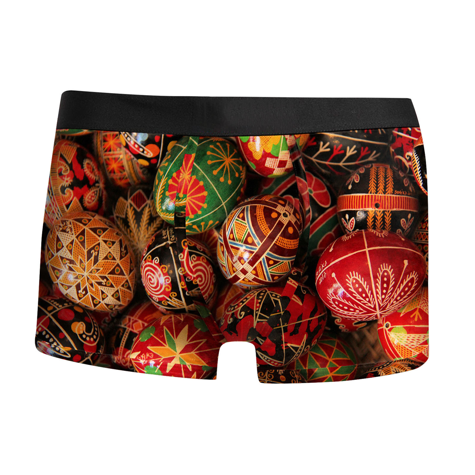 3D印花男士內褲跨境專供歐美復活節系列新奇性感男士平角褲四角褲