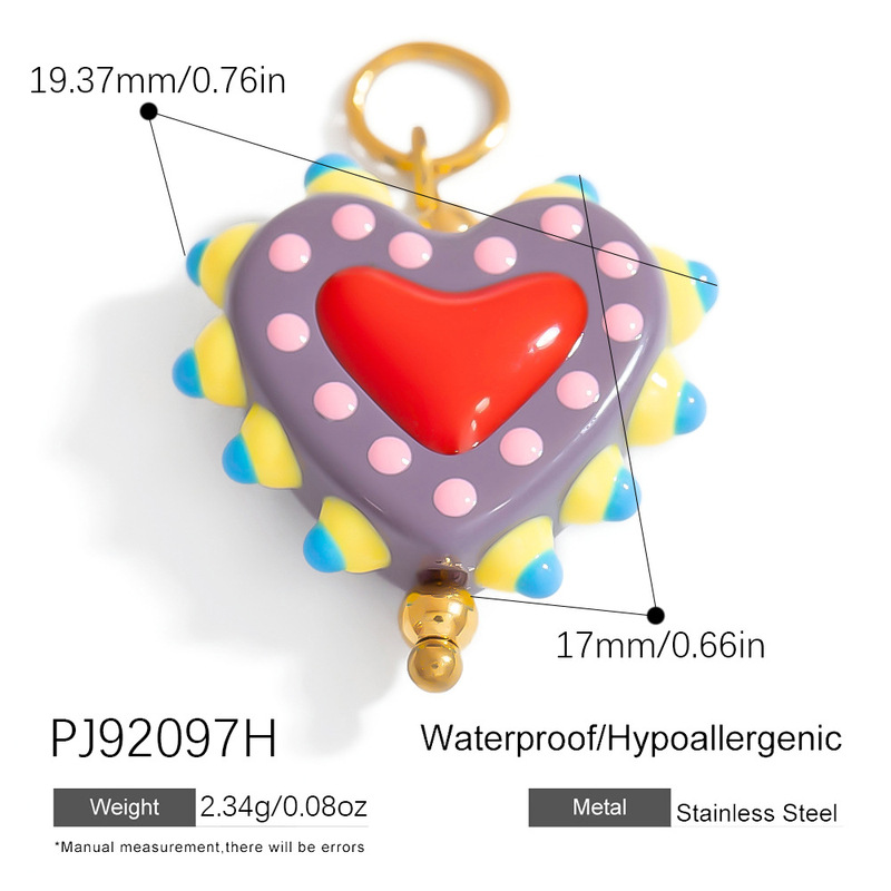 ステンレスの部品の子供の趣味のかわいい両面のドーパミンは手作りのDIYの絵を飾って色を落とさないアクセサリの部品を飾ります。|undefined