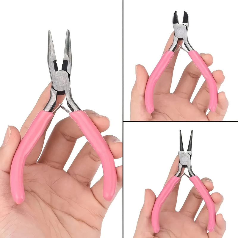 国境を越えた人気の diy ジュエリージュエリープライヤーセット手作りジュエリーネックレスブレスレットツールキット 8 点セット在庫あり|undefined