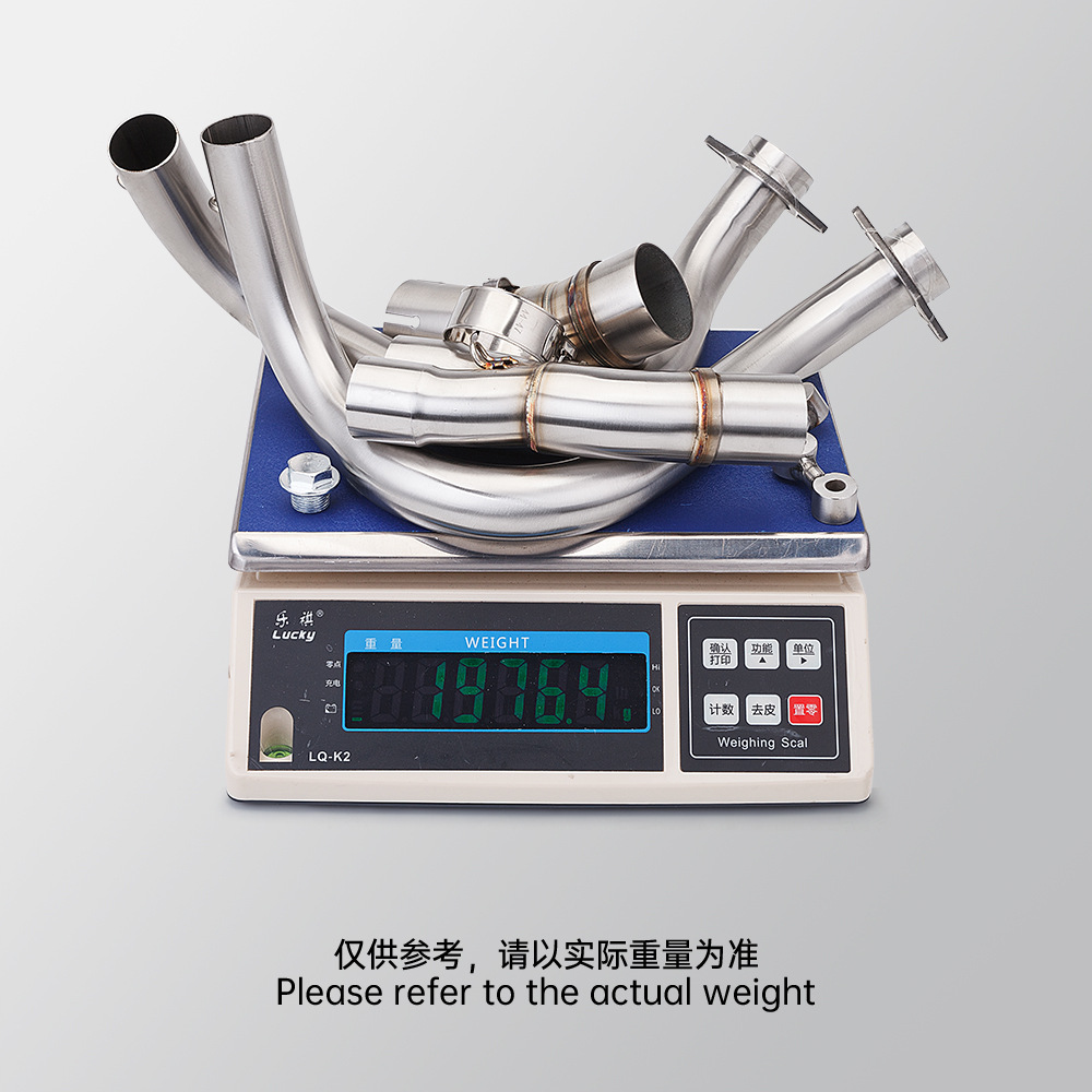 Motorcycle Er6N Er6F Z650 Ninja650 Front Exhaust Pipe Tail Muffler Non-Destructive Installation
