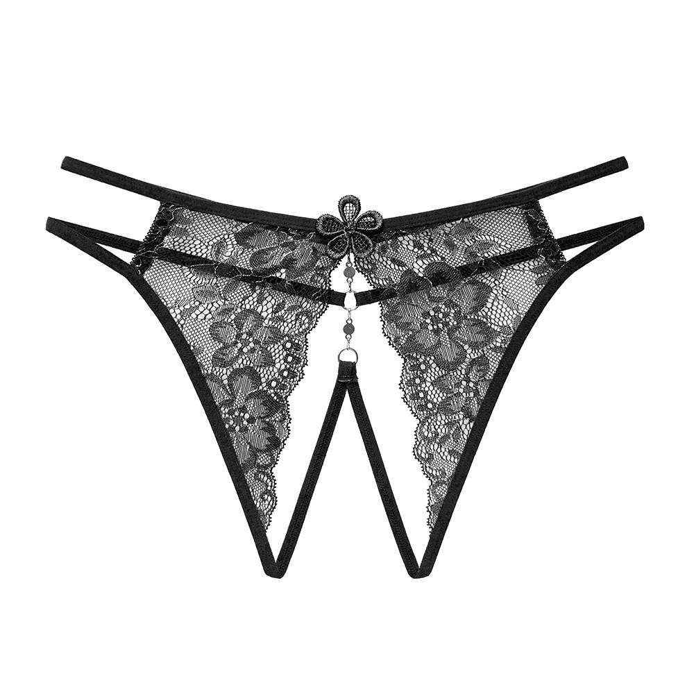 Длинная ночь Sexy underwear perspective lace open-set underwear for women without temptation and open-crotch sexy thong 3070