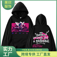 Hot Anime Arcane-Jinx Hoodie Harajuku  Pullover Tops Man��ɫ