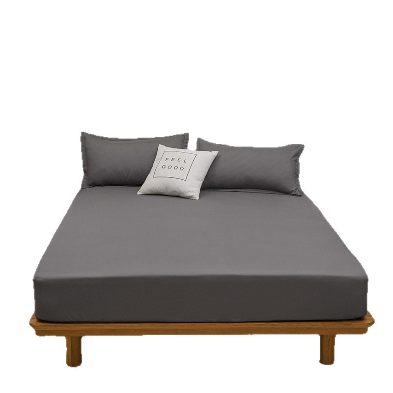 Cama de color sólido una sola pieza de algodón lavable japonés cubierta de cama a prueba de polvo todo incluido colchón cubierta de protección dormitorio doméstico moderno y simple