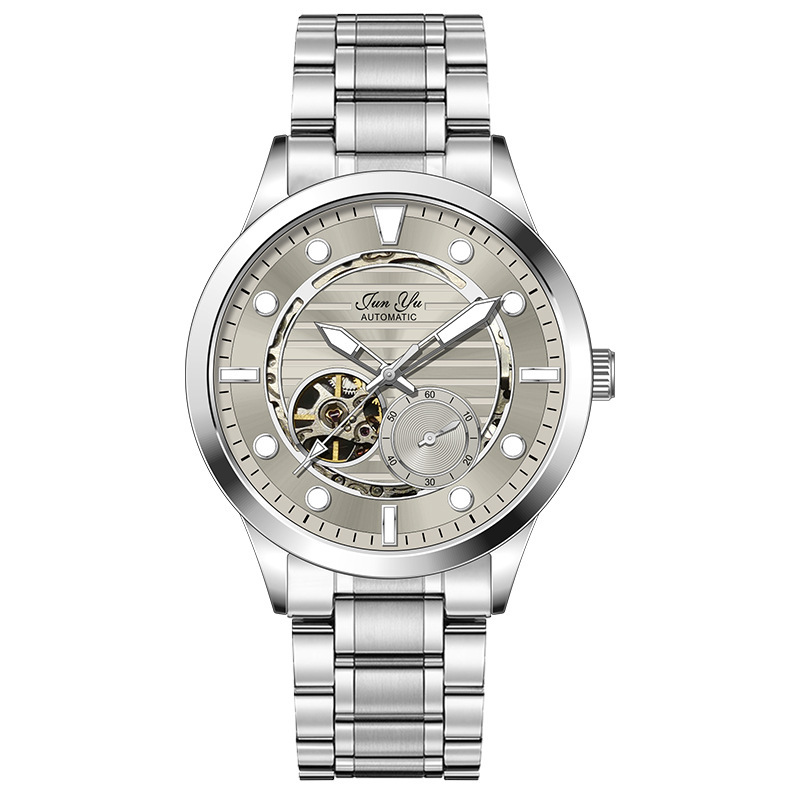 2023 New genuine goods Tourbillon hollow automatic pure mechanical watch waterproof luminous Men's Watch name TikTok