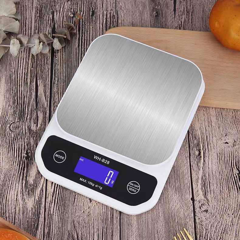 2024 escala de cocina eléctrica de carga a prueba de agua 10kg / 1g escala de cocina eléctrica