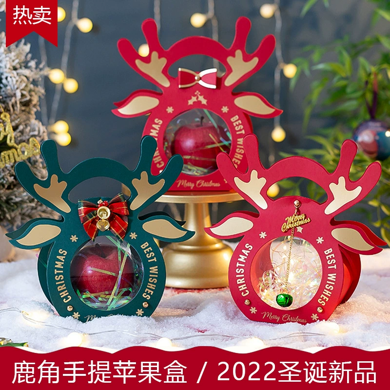 Новая Рождественская Подарочная коробка Сочельник Apple Gift Bag Подарочная упаковка для конфет Подарочная коробка в наличии