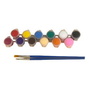 Children's Acrylic Pigment 12 Color Set 6 Siamese Kindergarten Students Art Painting Graffiti DIY Plaster Pigment Strip