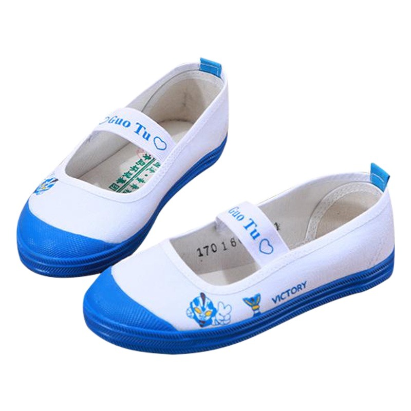 Dance Shoes Baby Children's Gymnastics Shoes Kindergarten Indoor White Shoes Men's and Women's Sneakers Factory Direct Sales Canvas Shoes