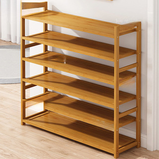 Shoe Rack Multi-Layer Simple Dust-Proof Solid Wood Shoe Cabinet Small Household Indoor Good-Looking Economical Door Dormitory Storage