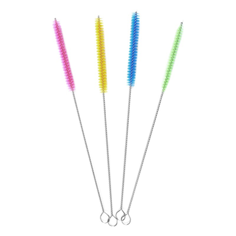 Amazon Select Baby Bottle Colored Suction Tube Brush Pipe Brush 304 Stainless Steel Nylon Cup Brush Test Tube Brush