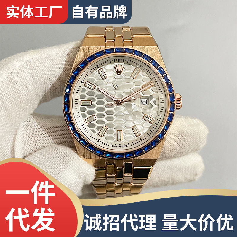 New Hengbolong Steel Band Men's Quartz Watch Fashion Business Calendar Stainless Steel Luminous Men's Watch Manufacturer Wholesale