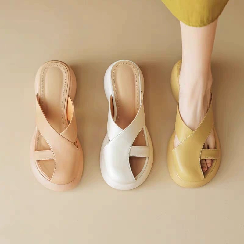 Summer slide platform, high slippers