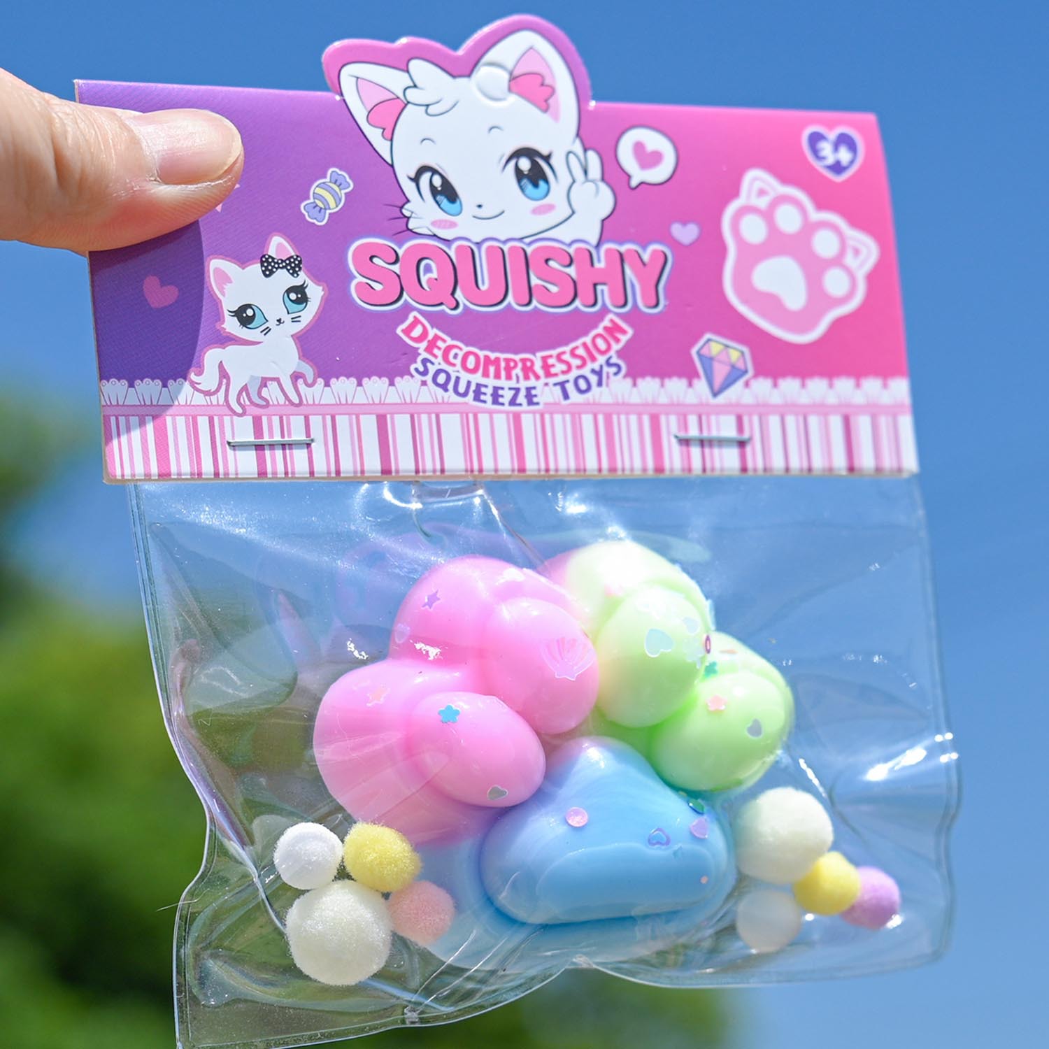 Pequeño libro rojo con garras de gato ultra suaves pellizco juguetes de descompresión divertidos juguetes de simulación de alimentos pellizco tpr artefacto de descompresión