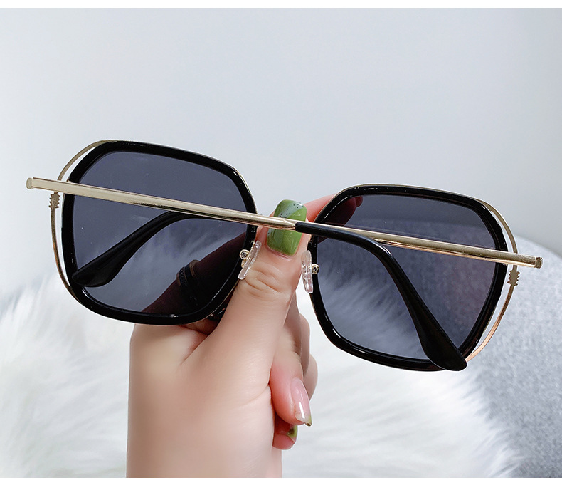 Geometric Pattern All Seasons Season Elegant Modern Style Geometric Ac UV400 Protection Special-Shaped Mirror Full Frame Women's Sunglasses