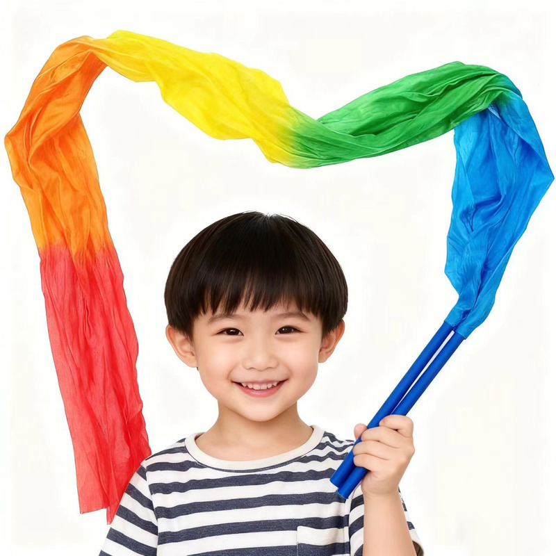 New Style Dance Ribbon Ribbon Square Dance Color Silk Dance Fitness Ribbon Dance Ribbon Adult Children Ribbon