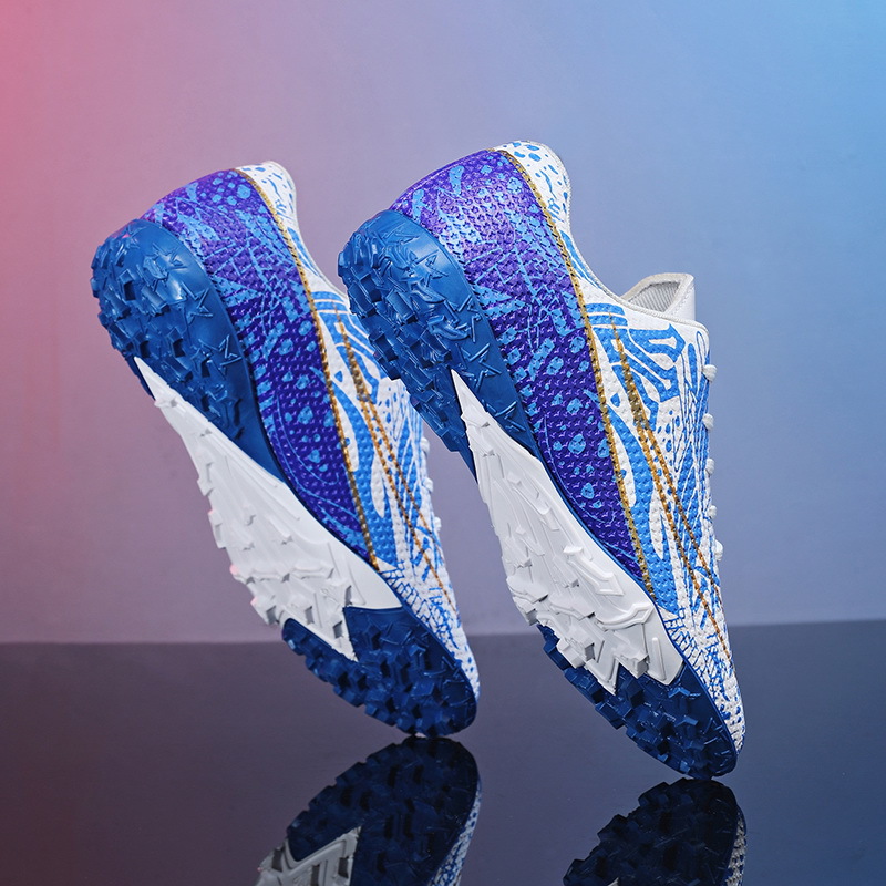 Nuevos zapatos de fútbol antideslizantes transfronterizos de clavos para adultos, zapatos de entrenamiento profesional para niños y niñas, zapatos deportivos juveniles bajos
