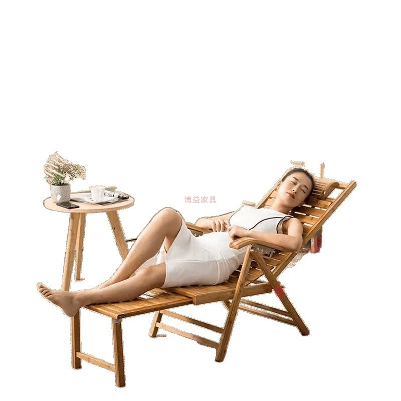 阳台竹躺椅折叠椅成人午睡椅子老人懒人靠椅夏凉午休家用摇摇躺椅|undefined