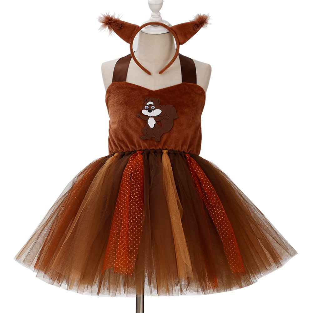 Белка Детское платье Животные одеваются Костюмы Детский день Шоу Ролевые Игры Трансграничная Амазонка