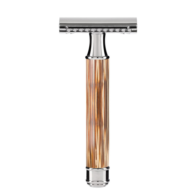 Manufacturer's In-Stock Traditional Manual Bamboo Handle Razor Shaving Knife Men's Double-Edged Blade Safety Blade Razor