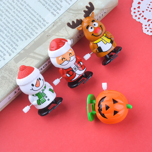 Christmas supplies small gift Santa Claus clockwork children's toy cartoon cute reward kindergarten prize batch