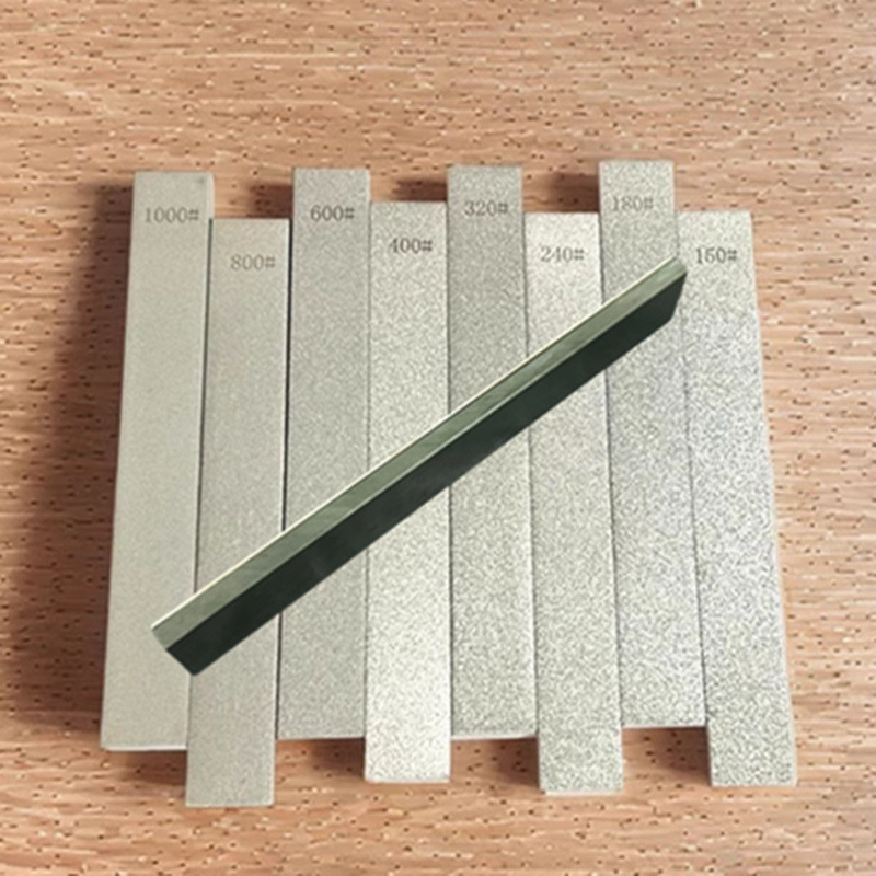 定角磨刀器配套双面磨刀石金刚石5000目青浆石油石条粗磨细磨高效