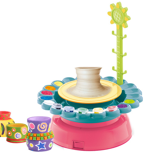 Children's pottery machine wholesale electric clay turntable clay machine toy clay machine DIY hand-made ceramic machine 