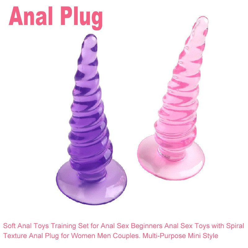 Jelly Anal Plug with Graduated Beads, Flexible TPE Beginner Anal Trainer — detail image 3