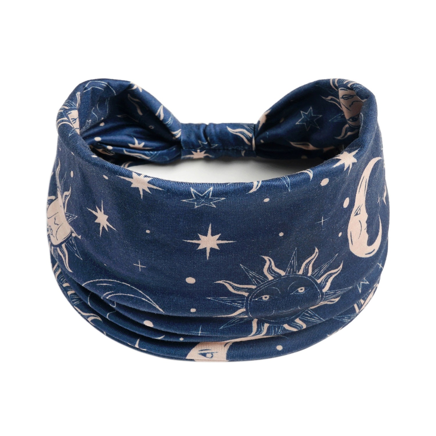 Europa y América nueva impresión elástica deportiva correa de cabello damas banda ancha correa de cabello turbante retrógrado joyas para el cabello de yoga