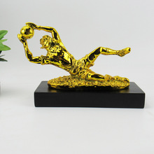 足球奖杯守门员门将纪念品球迷用品电镀树脂工艺品跨境外贸热销品