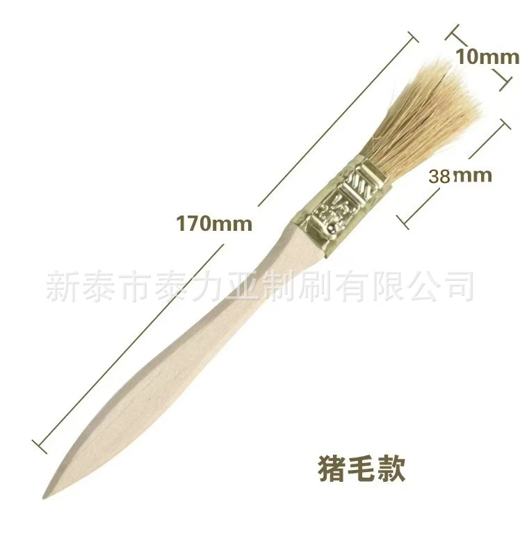 cepillo de pelo de cerdo puro espesado cepillo de madera industrial a prueba de agua cepillo de pintura limpio cepillo de pelo corto resistente a altas temperaturas cepillo de barbacoa anticorrosivo