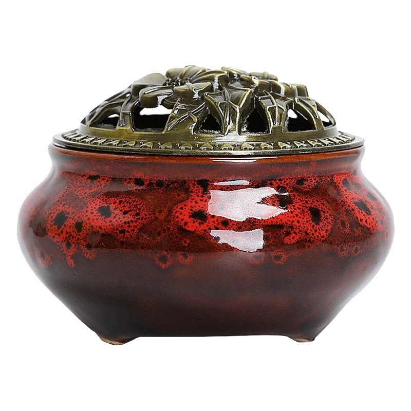 Керамическая курильница для благовоний сандалового дерева печь для замены синяя курильница для благовоний ледяная трещина горелка для благовоний селадона Башня курильница для благовоний от комаров небольшая курильница оптом