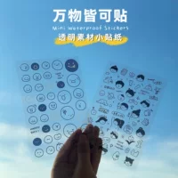 Стикер-мультфильм, украшение ногтей PVC, прозрачные наклейки