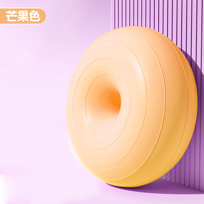 Pelota de yoga de pilates donut bola de manzana engrosada a prueba de explosiones ejercicio fitness recuperación posparto equilibrio estable hemisferio