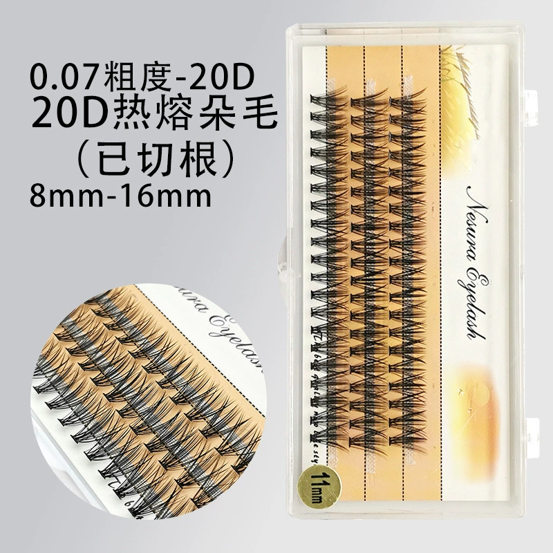 Разнообразные термоплавкие накладные ресницы для волос маленькая красная книга 20p толстые в наличии ресницы 30D большие глаза керлинг руки оптом