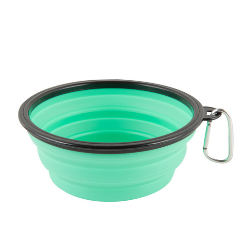 Manufacturer wholesale pet folding bowl plastic dog food bowl dog bowl outdoor portable dog food bowl for travel