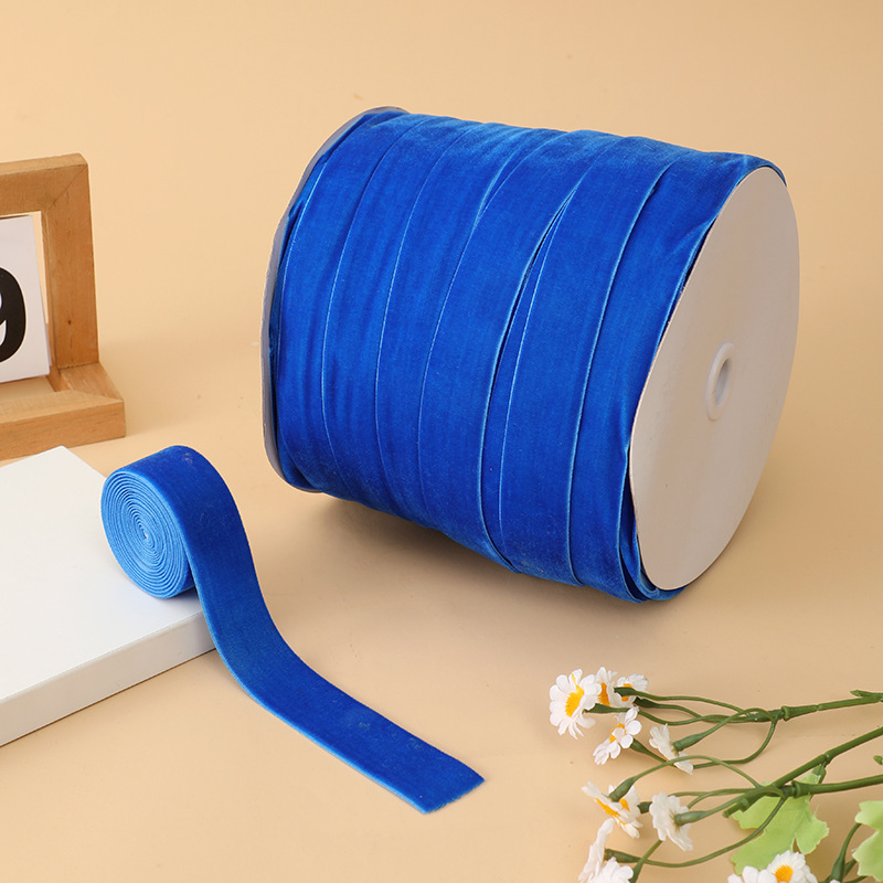 Cinta de terciopelo de 2,5 cm de ancho, cinta de gamuza, zapatos, sombreros, lazo, accesorios de ropa, accesorios de bricolaje, cinta de lana