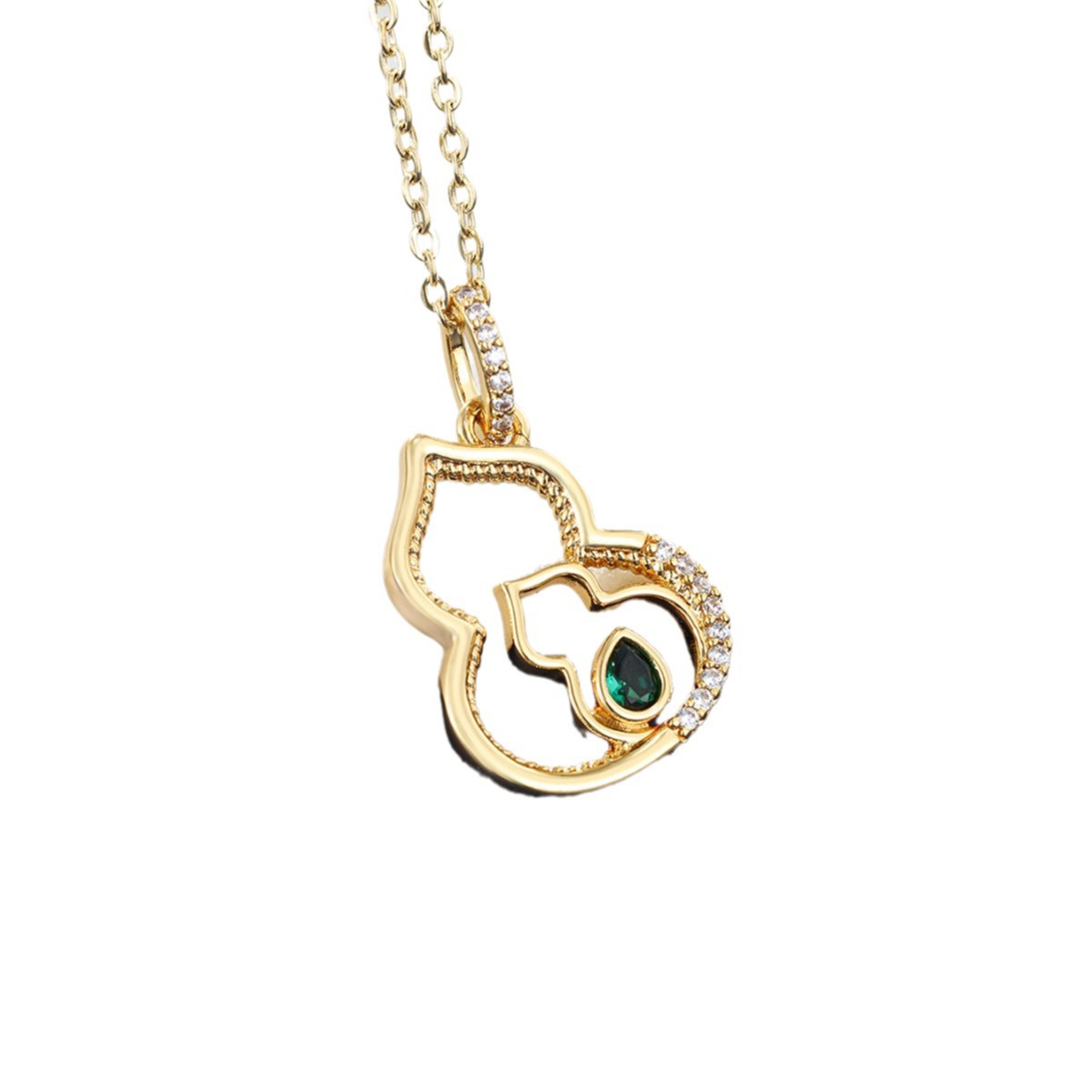 Xuping aleación de cobre chapado en oro hueco pequeño y delicado colgante colgante de calabaza de moda nacional para mujeres colgante retro colgante